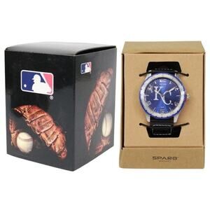 MLB Kansas City Royals Watch Men's Gambit Style Jewelry Wrist Band  Black New